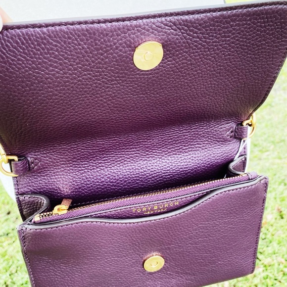 NWT Tory Burch large combo Crossbody Plum - Picture 4 of 11